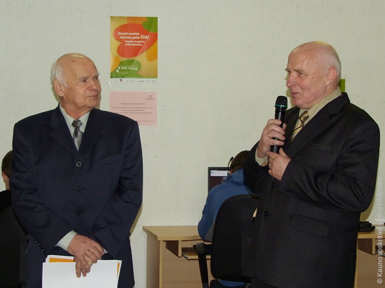 Organizatoriai V. Lagunavičius ir V. Slavinskas