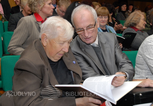 Garbės skaitytojai A. Vaičius ir prof. S. Sajauskas