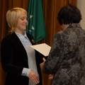 LR Kultūros ministerijos vyr. specialistės Erikos Buivydienės sveikinimai. Padėka Irenai Bartašienei