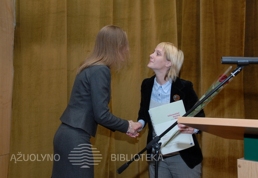 Dėkojame atstovei iš LR Kultūros ministerijos