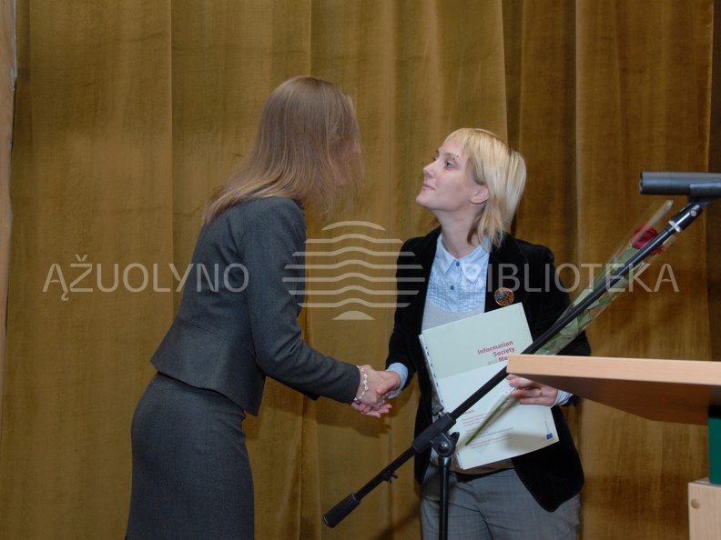 Dėkojame atstovei iš LR Kultūros ministerijos