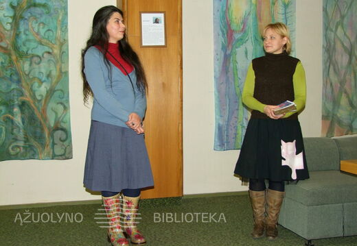 Dailininkė R.Serapinaitė pristato parodą