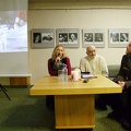 KAVB renginių ir leidybos gr. vadovė Rimantė Tamoliūnienė, Lietuvos Nepriklausomybės atkūrimo akto signataras Algirdas Patackas 