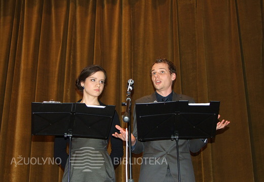 Aktoriai Inga Mikutavičiūtė ir Saulius Čiučelis