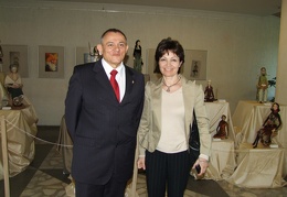 Vengrijos Respublikos ambasados Lietuvoje misijos vadovas p. Ferenc Blauman ir kanclerė p. Ferencne Blaumann
