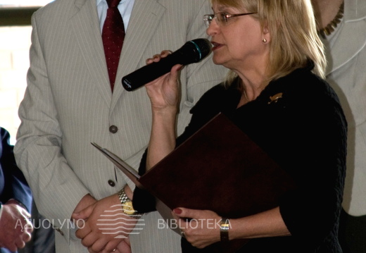 Kauno bravoro „Volfas Engelman“ generalinis direktorius Vytautas Meištas ir vakaro vedėja Dalia Kutraitė-Giedraitienė