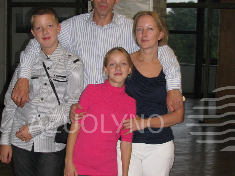 Fotografas Regimantas Žilys su šeima