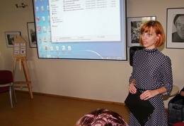 Renginio vedėja - KAVB Kultūros renginių ir leidybos grupės darbuotoja Lina Sabaitytė
