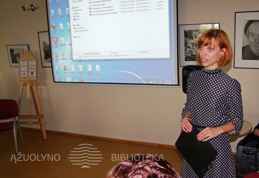 Renginio vedėja - KAVB Kultūros renginių ir leidybos grupės darbuotoja Lina Sabaitytė