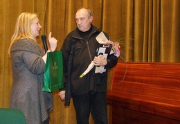 KAVB Kultūros renginių ir leidybos gr. vadovė Rimantė Tamoliūnienė ir Valentinas Masalskis