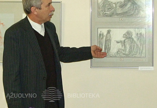 Dailininkas pristato parodą