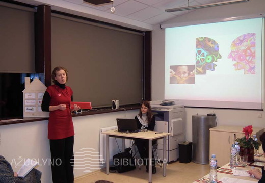 Agnė Aleškevičienė pristato idėją „Aklas savaitgalis“