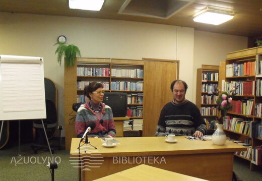 Rašytoja Saulė Zujūtė ir vertėjas Markus Roduner