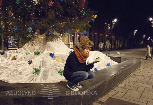 Flashmob'o Laisvės alėjoje akimirka 