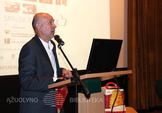Bibliotekos profesinės sąjungos atstovas Juozas Rimkus