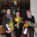 Skaitytojų aptarnavimo sk. Registracijos ir informacijos grupės bibliotekininkės I. Gineikienė, D. Sabienė ir V. Trakimienė