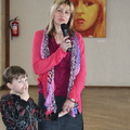 Dailininkė Skaidrė Butnoriutė su sūnumi