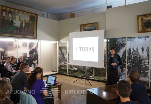 Protų mūšio akimirka