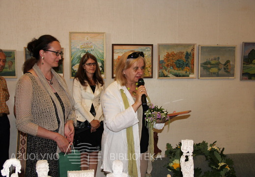 Bendruomenių „Žaliasis Ąžuolynas“ ir „Žaliakalnio Aušra“ atstovės