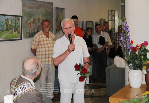 Tėvynės pažinimo draugijos vicepirmininkas, leidyklos „Kalendorius“ direktorius A. Naruševičius