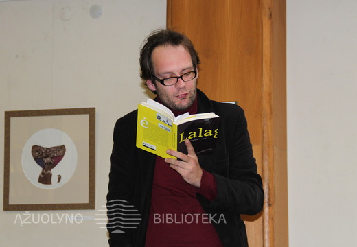A. Jakučiūnas skaitė ir komentavo romano „Lalagė“ ištraukas