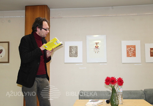 A. Jakučiūnas skaitė ir komentavo romano „Lalagė“ ištraukas