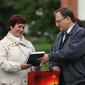 Kauno miesto mero patarėjas A. Ramoška ir TEO Kauno regiono direktorė L. Ivašauskienė