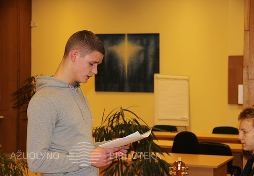 Kauno valstybinio dramos teatro mokyklėlės „Mano teatras“ auklėtinis Kasparas Pilybas