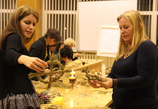 KAVB renginių organizatorė Aistė Megelinskienė ir KAVB Kultūros renginių ir leidybos grupės vadovė Rimantė Tamoliūnienė