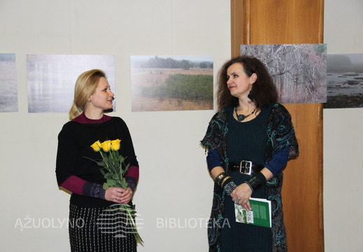 Vilma Gerasimovienė ir parodos autorė Vida Korn