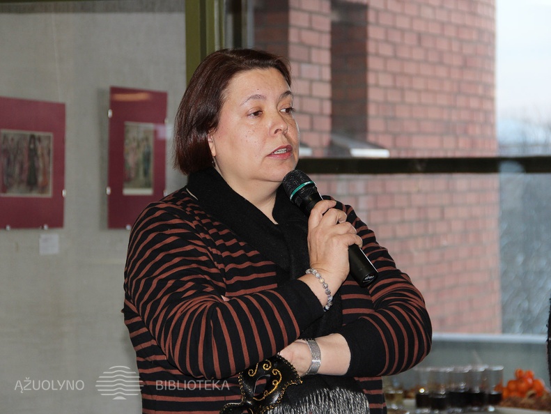 Parodą pristatė Rusijos valstybinės menų bibliotekos Ikonografinių leidinių kompleksinio skyriaus vedėja Jelena Chaplanova 