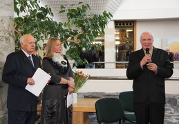 Parodos organizatoriai dailininkai Vytautas Lagunavičius ir Vilius Slavinskas