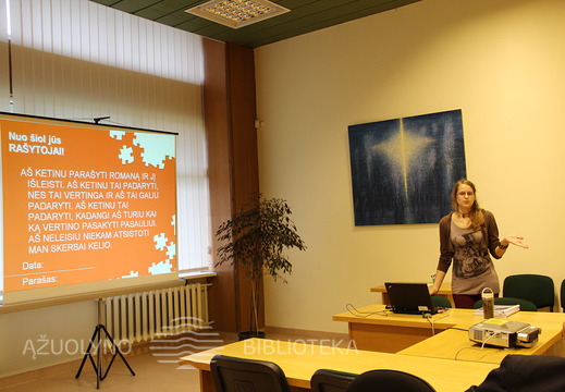 Kūrybinių dirbtuvių akimirka