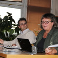 Knygos autorė Judith Lewonig ir istorikas Rūstis Kamuntavičius (VDU)
