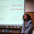 Dalyvius pristatė Vokiškų ir šveicariškų leidinių bibliotekos darbuotoja Vida Korn 