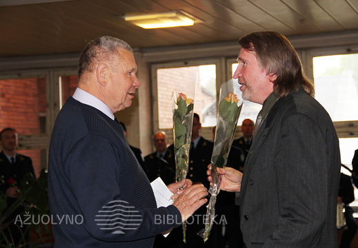 Kauno vicemeras Vytautas Vasilenko ir dokumentinio filmo autorius Jonas Čepas