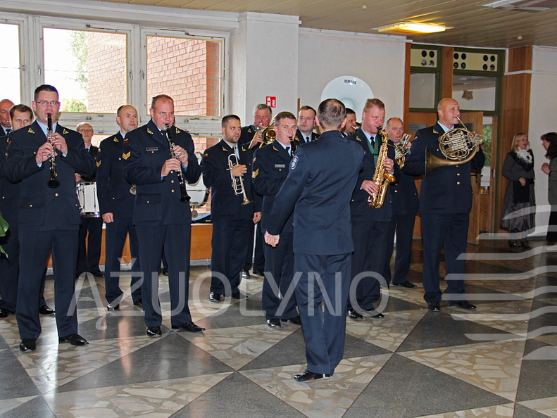 Muzikinę programą atliko Lietuvos kariuomenės Karinių oro pajėgų orkestras