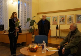Vakaro svečius sveikino KAVB kultūrinių renginių organizatorė Aistė Megelinskienė