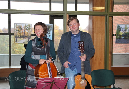 Violončelininkė Agnė Arbačiauskienė ir aktorius Giedrius Arbačiauskas