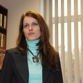 Susitikimą su aktore pristatė KAVB kultūrinių renginių organizatorė Aistė Megelinskienė 