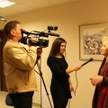 Į Prienus atvykusią aktorę Doloresą Kazragytę pasitiko televizija