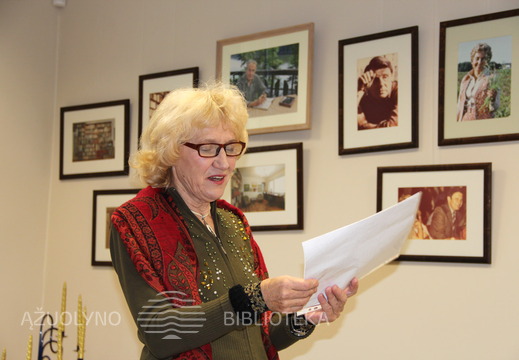 Renginio metu aktorė žiūrovams skaitė ištraukas iš įvairių literatūros kūrinių