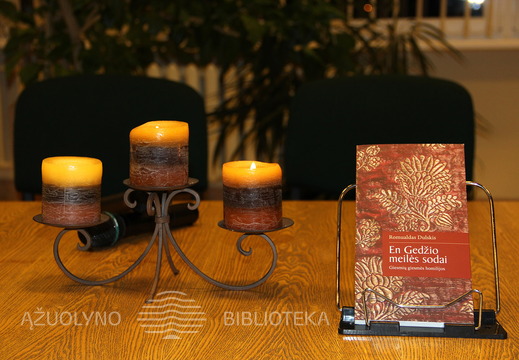 Knygos „En Gedžio meilės sodai" pristatymas