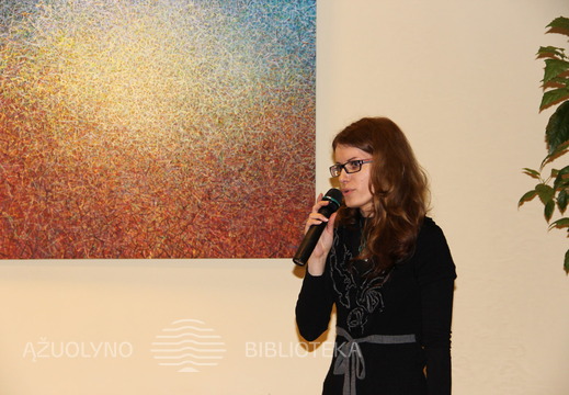 Svečią pristatė KAVB kultūrinių renginių organizatorė Aistė Megelinskienė