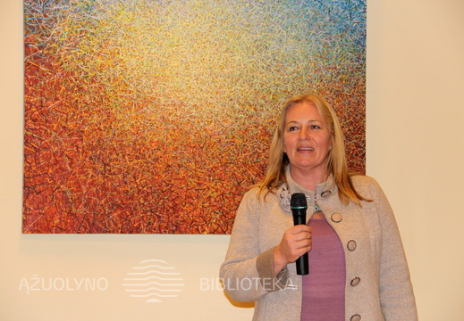Svečią pristatė KAVB Kultūros renginių ir leidybos grupės vadovė Rimantė Tamoliūnienė