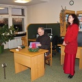 Renginio svečią pristato Vokiškų ir šveicariškų leidinių bibliotekos darbuotoja V.Korn