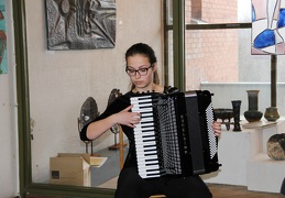 Jaunoji akordeonistė A. Volbergaitė