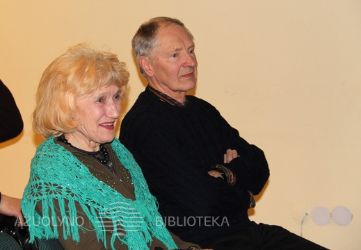 Aktorė, rašytoja Doloresa Kazragytė ir fotomenininkas Romualdas Rakauskas