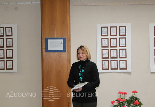 Renginį pristatė KAVB Meno leidinių slyriaus darbuotoja Vilma Gerasimovienė