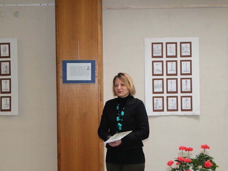 Renginį pristatė KAVB Meno leidinių slyriaus darbuotoja Vilma Gerasimovienė